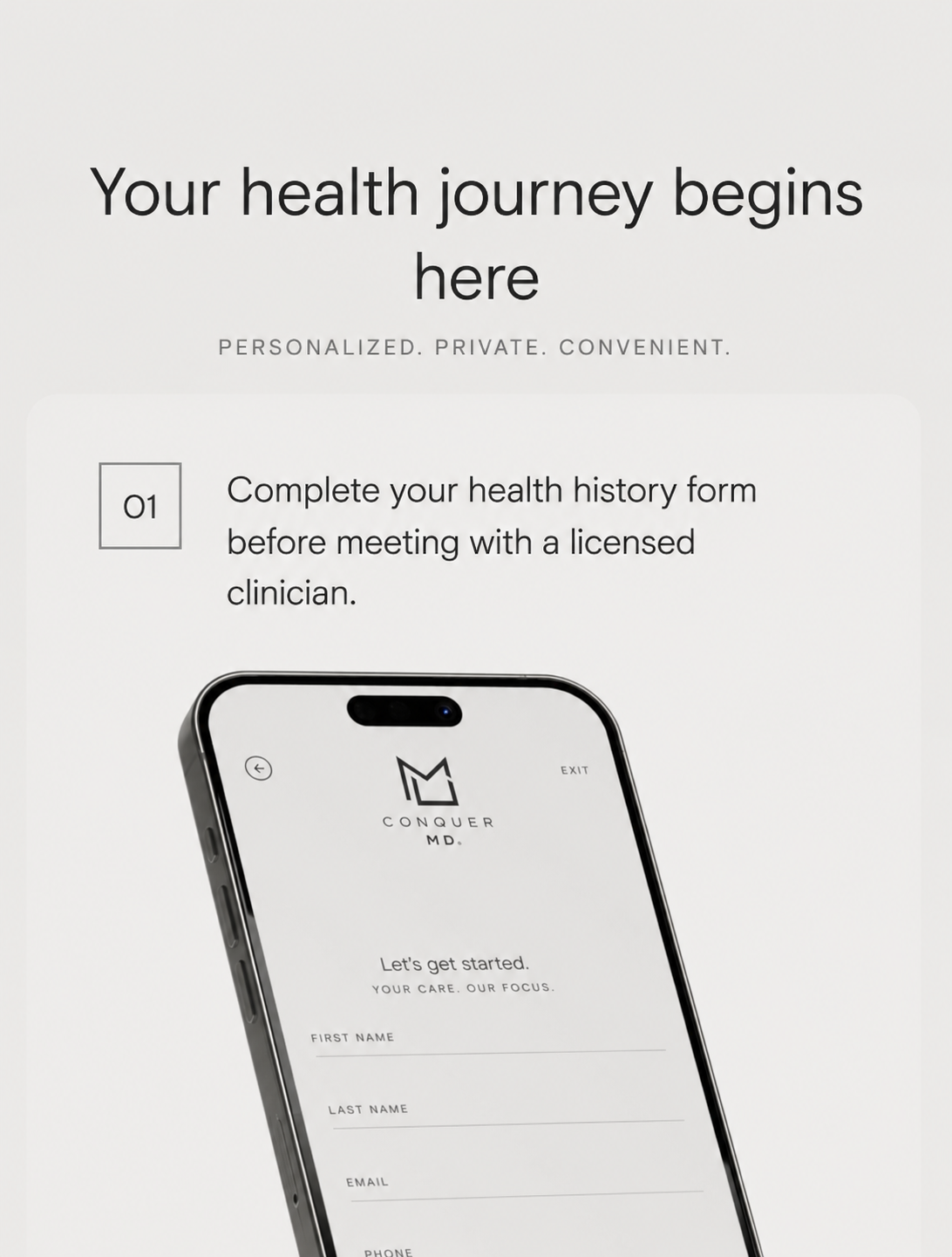 Share your health history